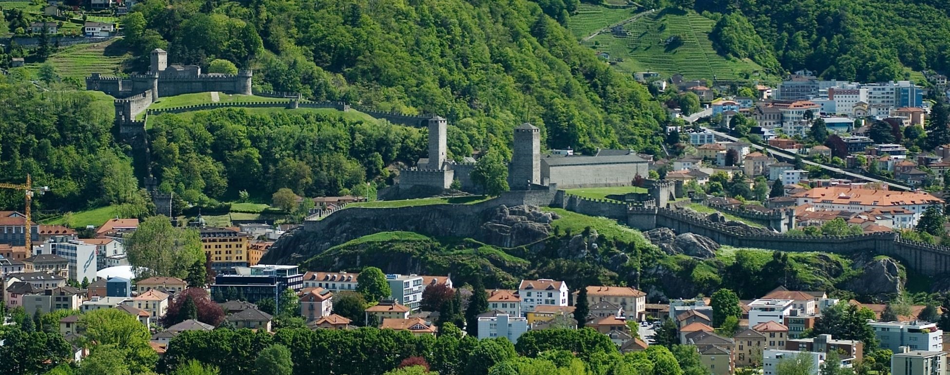 Bellinzona, Stadt der 3 Burgen, Hauptstadt des Kantons Tessin